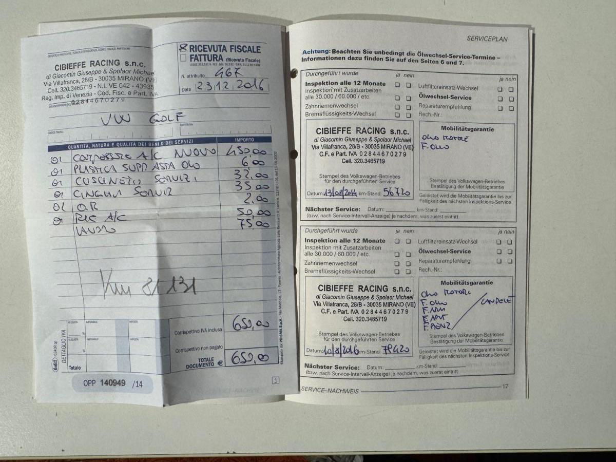 VOLKSWAGEN – Golf – 1.6 3 porte Comfortline #TAG.CERTIFICATI full